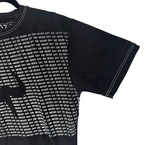 A7 Bar Grip Shirt XL Black Never Say Die Powerlifting Gym Tee Grip Back Logo - Picture 2 of 12